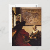 Officier en Laughing Girl Briefkaart (Voorkant / Achterkant)