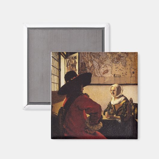 Officier en Laughing Girl Magneet (Voorkant / Achterkant)