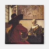 Officier en Laughing Girl Magneet (Voorkant)