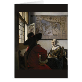 Officier en Laughing Girl van Johannes Vermeer
