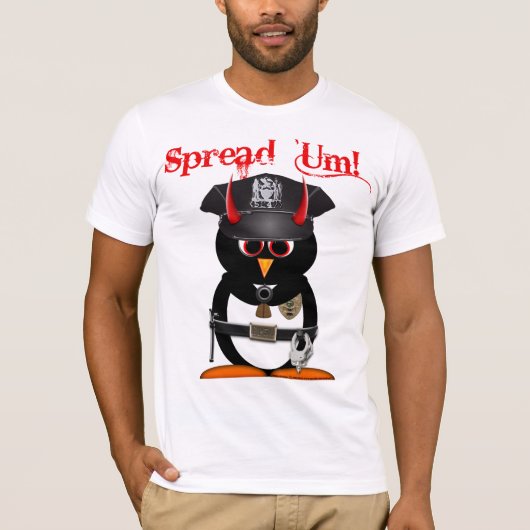 Officier Evil Penguin T-shirt (Voorkant)