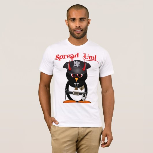 Officier Evil Penguin T-shirt (Voorkant volledig)