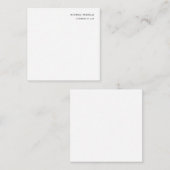 Officier in de rechten Minimalist Classical Plain Notitiekaartje (Voorkant / Achterkant)