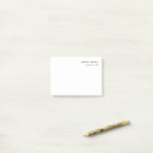 Officier in de rechten Minimalist Classical Plain Post-it® Notes (Op bureau)
