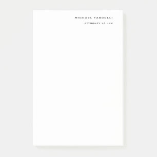Officier in de rechten Minimalist Classical Plain Post-it® Notes
