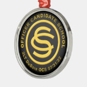Officier Kandidaat School  Metalen Ornament (Links)