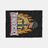 Officier Sergeant Cius Thunder Lichaamcam Grappige Fleece Deken (Voorkant (Horizontaal))