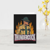Officier Sergeant Cius Thunder Lichaamcam Grappige Kaart (Gele Bloem)