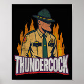 Officier Sergeant Cius Thunder Lichaamcam Grappige Poster (Voorkant)
