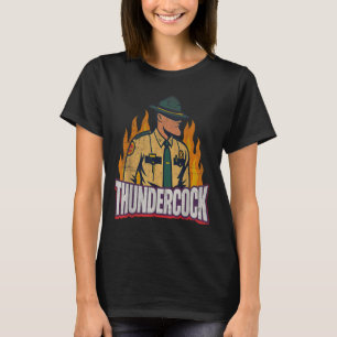 Officier Sergeant Cius Thunder Lichaamcam Grappige T-shirt