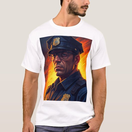 officier t-shirt (Voorkant)