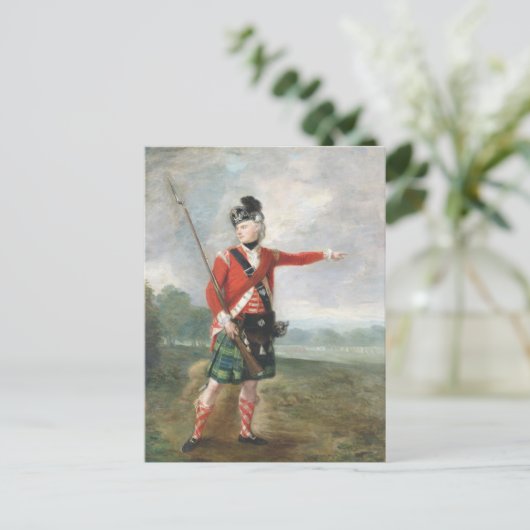 Officier van de 73e Foot Briefkaart (Staand voorkant)