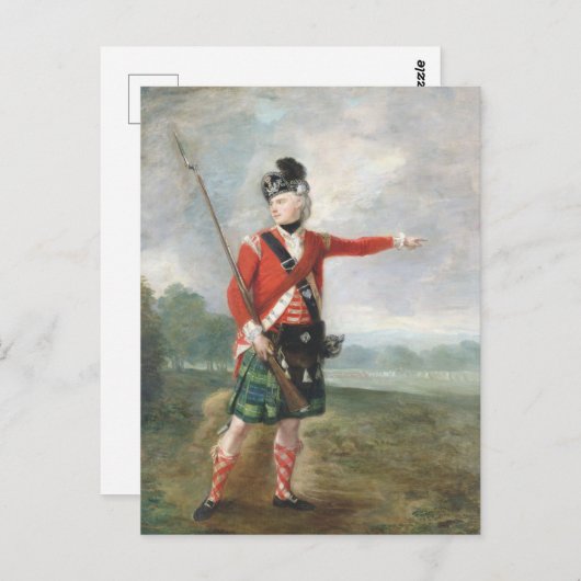 Officier van de 73e Foot Briefkaart (Voorkant / Achterkant)