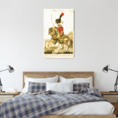 Officier van de echtgenoot van de imperiale garde canvas afdruk (Insitu (Slaapkamer))