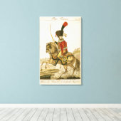 Officier van de echtgenoot van de imperiale garde canvas afdruk (Insitu (Houten vloer))