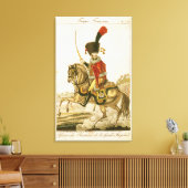Officier van de echtgenoot van de imperiale garde canvas afdruk (Insitu (Woonkamer))