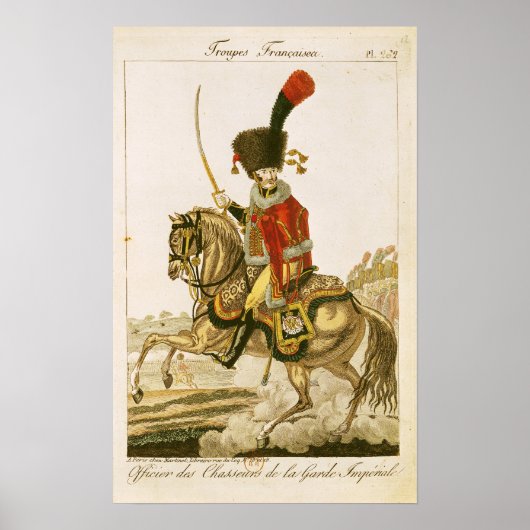 Officier van de echtgenoot van de imperiale garde poster (Voorkant)