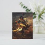 Officier van de Hussars, 1814 Briefkaart (Staand voorkant)