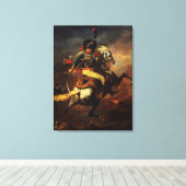 Officier van de Hussars, 1814 Canvas Afdruk (Insitu (Houten vloer))