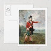 Officier van de Lichte Onderneming van de 73e Hoog Briefkaart (Voorkant / Achterkant)