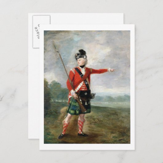 Officier van de Lichte Onderneming van de 73e Hoog Briefkaart (Voorkant / Achterkant)