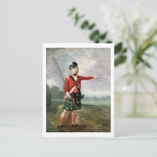 Officier van de Lichte Onderneming van de 73e Hoog Briefkaart (Staand voorkant)