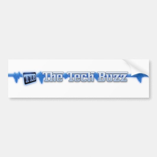 Officier van de Tech Buzz-Logo Bumpersticker (Voorkant)