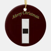 Officier van het leger 1 kerstversiering keramisch ornament (Voorkant)