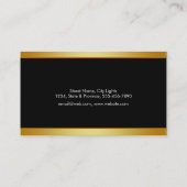 Officier van Justitie bij Law Black en Gold Legal Visitekaartje (Achterkant)