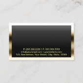 Officier van Justitie bij Wet Gold Border Professi Visitekaartje (Achterkant)