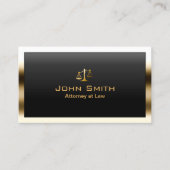 Officier van Justitie bij Wet Gold Border Professi Visitekaartje (Voorkant)