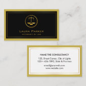 Officier van Justitie: Classic Gold Scale Professi Visitekaartje (Voorkant / Achterkant)