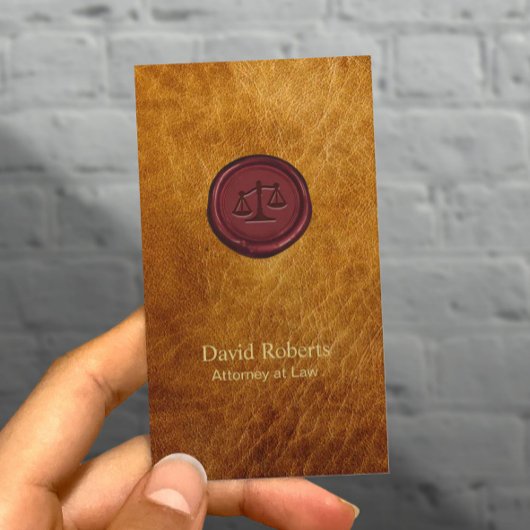  officier van justitie in de rode wax-hoofdstad visitekaartje