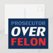 Officier van justitie over Felon rood wit blauw mo Briefkaart (Voorkant / Achterkant)