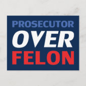 Officier van justitie over Felon rood wit blauw mo Briefkaart (Voorkant)