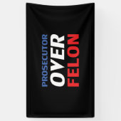 Officier van justitie over Felon rood wit blauw ty Spandoek (Verticaal)