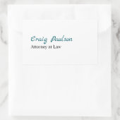 Officier van Justitie Unieke Speciale Minimalist Rechthoekige Sticker (Tas)