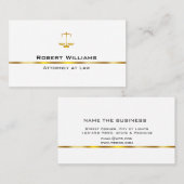 Officier van Justitie van de advocatuur Profession Visitekaartje (Voorkant / Achterkant)