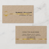 Officier van Justitie van de advocatuur Profession Visitekaartje (Voorkant / Achterkant)