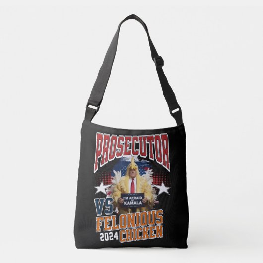 Officier van justitie vs Chicken Harris Walz 2024 Crossbody Tas (Voorkant)