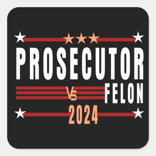 Officier van Justitie vs. Felon Sticker 2024 (Voorkant)