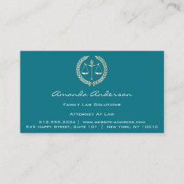 Officier van Justitie: Wet Gold Scale Advocaat Aan Visitekaartje