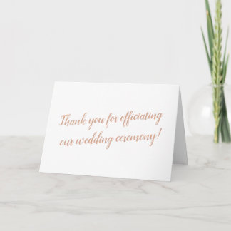Officier Wedding Thank You Card Bedankkaart
