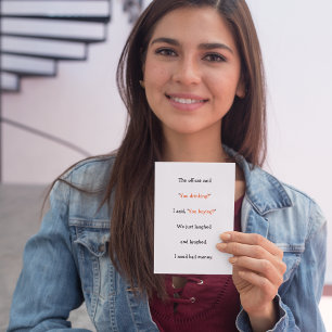 Officier zei dat je Drink Funny Joke Politie Humor Feestdagen Kaart