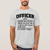 Officier zelfstandig naamwoord definitie wetshandh t-shirt (Voorkant)