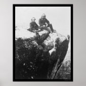 Officieren op de Lookout Mountain, TN 1864 Poster (Voorkant)