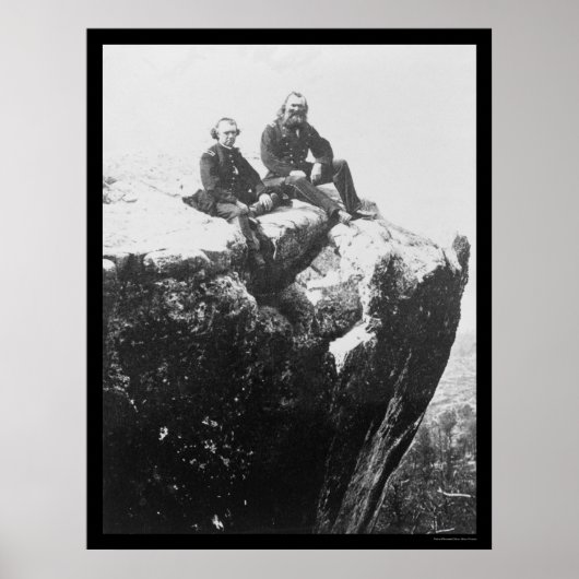 Officieren op de Lookout Mountain, TN 1864 Poster (Voorkant)