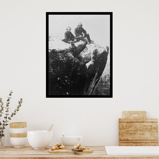 Officieren op de Lookout Mountain, TN 1864 Poster (Keuken)