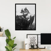 Officieren op de Lookout Mountain, TN 1864 Poster (Thuiskantoor)