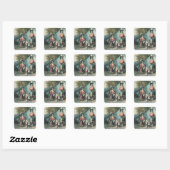 Officieren van de 79e hooglanders vierkante sticker (Vel)